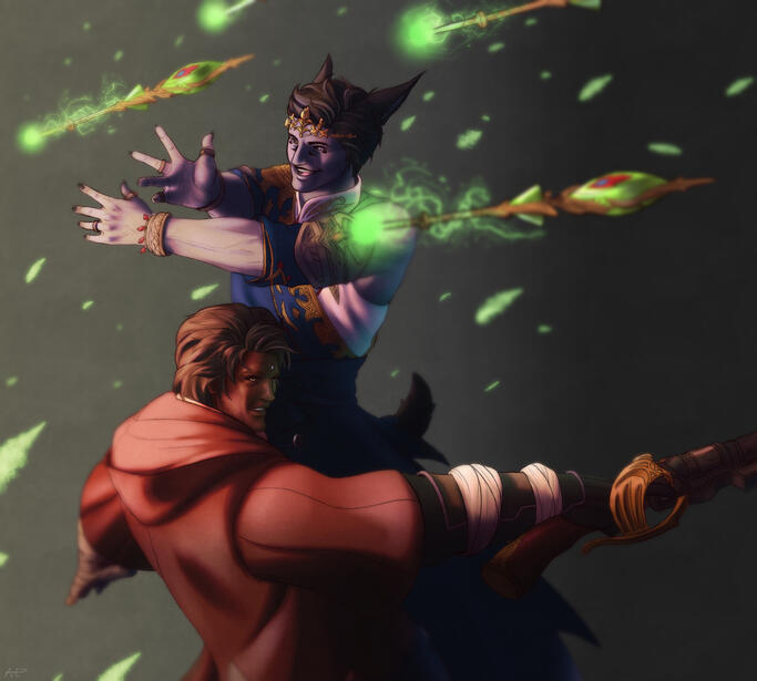 healer & tank couple lol